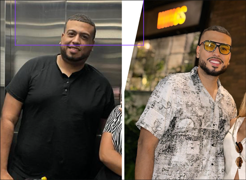 Antes y después de un cliente de VIGOR / MTZ